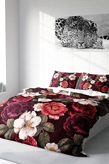 PerlaSera 3D Custom Design - Double Duvet Cover Set, Tightly Woven Cotton Satin Tapestry Dream