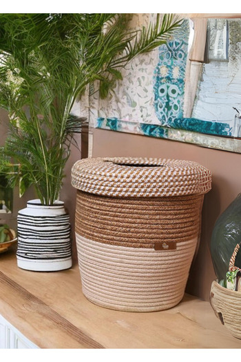 HomeTurko Natural, Jute Bucket