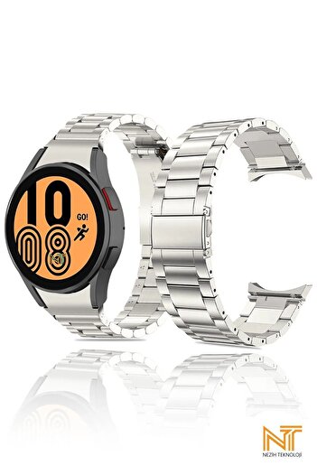 Nezih Case For Samsung Galaxy Watch 4 5 6 7 Fe 40 44mm Classic 42 43 46 47mm Compatible Watch 5 Pro 45mm Metal Band