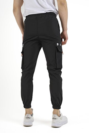 Oksit Pietro Slim Fit Kort Paraşüt Kargo Cepli Erkek Eşofman Alt