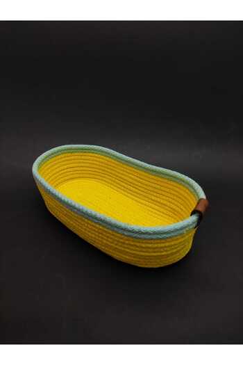 Çt Çeyizci Tekstil Yellow Wicker Bread Basket - Organizer