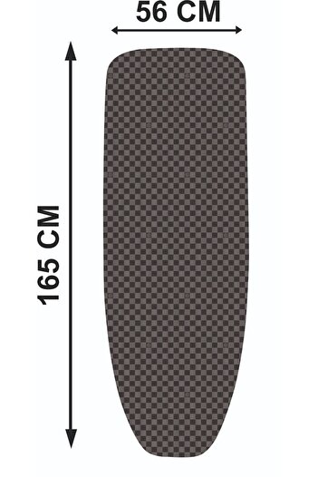 GERCELLA King Xxl(165X56 CM) Gri Ütü Masası Kılıfı (ÜTÜ MASASI &AKSESUARLARI, EV GEREÇLERİ,EV TEKSTİLİ)