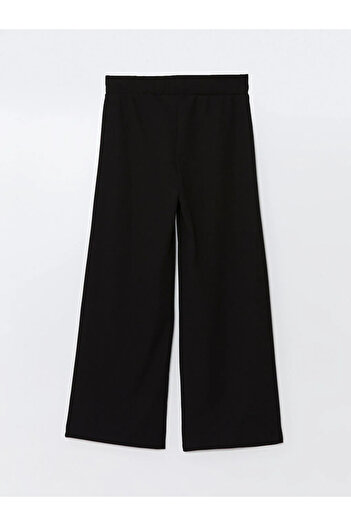 LC Waikiki LCW Modest Siyah Kadın Beli Lastikli Düz Pantolon