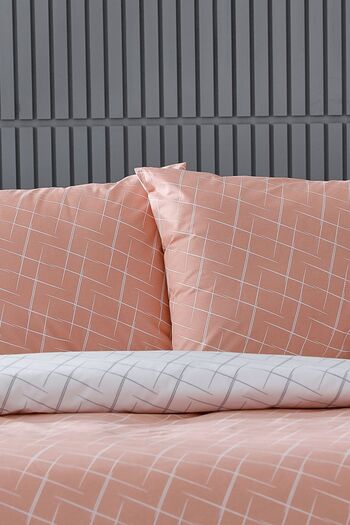 Doqu Home Easy Cot-Duvet Cover Set - Double Glimmer Salmon