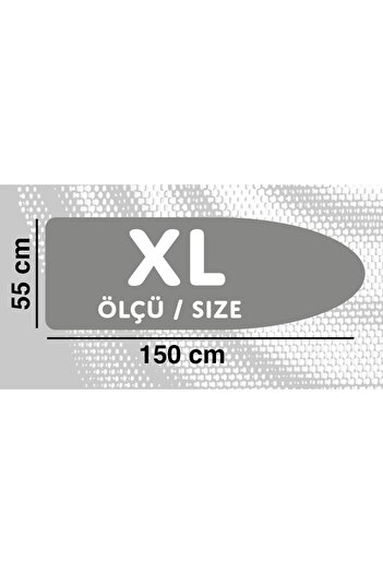 GERCELLA (HEDİYELİ) Premium Xl Ütümasası Kılıf Örtüsü Bezi (1AD.KORUYUCU FİLE ÜTÜLEME PEDİ HEDİYELİ)