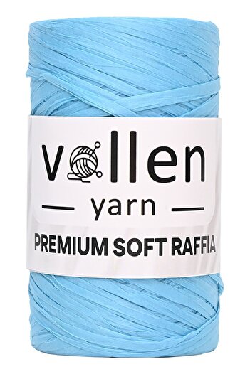 vollen yarn Μαλακό σχοινί από χαρτί Raffia, Φυσικό σχοινί Raffia, Σχοινί καθρέφτη, Σχοινί τσάντας, Σχοινί Supla, Σχοινί καπέλου και οργάνων, μπλε