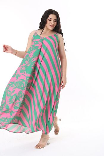 Şans GreeN Strappy loNg Crepe Dress - WomeN's Plus Size 65N38164