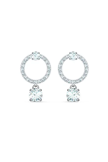 Swarovski White Attract Circle Earrings