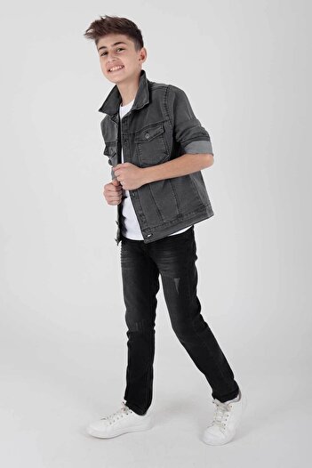 AHENGİM Boy's Jean Jacket - Casual Fashion, Ak 22145123
