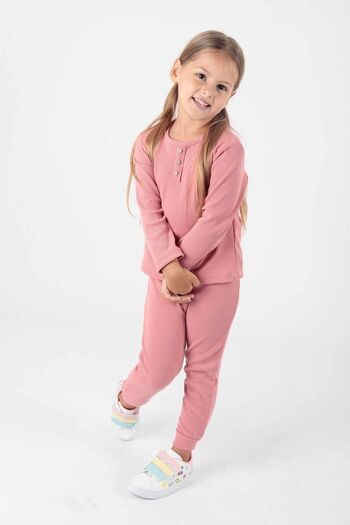 AHENGİM Girl's TrEnDy TracKsuit SEt - ButtonED Ak2204