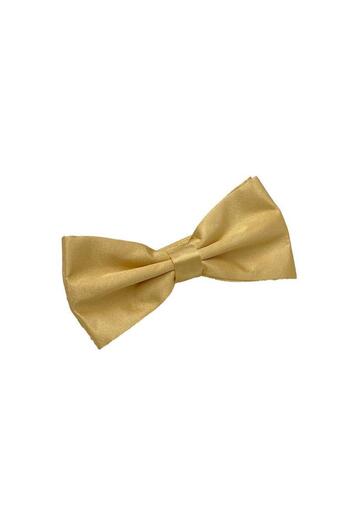 Brianze Ecru Satin Bow Tie - Solid Color