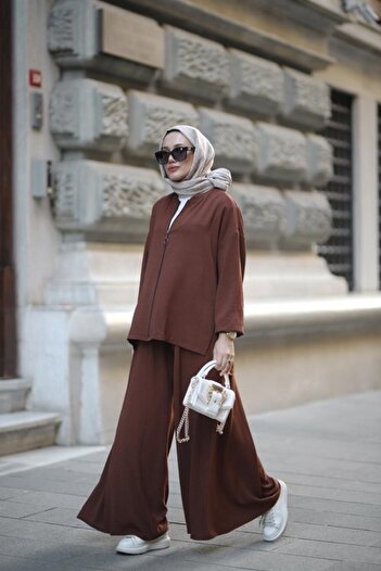 NS Moda Eflin Brown Suit - Model 518