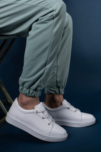 Riccon Men's Casual Shoes0012581 White