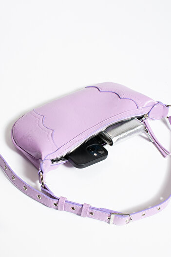 ESTUTE Shoulder bag baguette studded bag