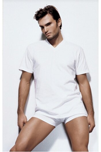 Çift Kaplan 945 V-neck T-shirt 2-pack