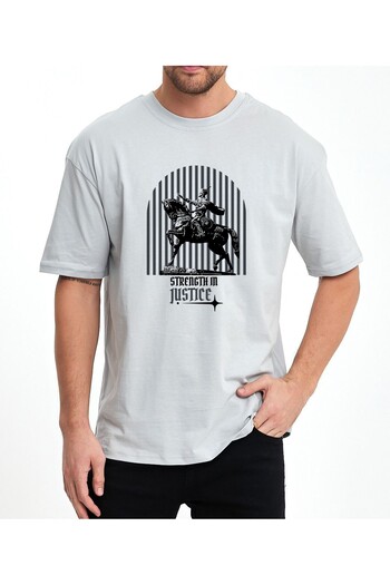 Uniquetex VekOversizeT-shirt -StrengthinJusticeAmirTEMURDesign