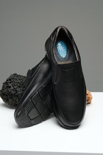 Oksit Rix Laceless Orthopedic Heel Massage Genuine Leather Winter Men's Shoes