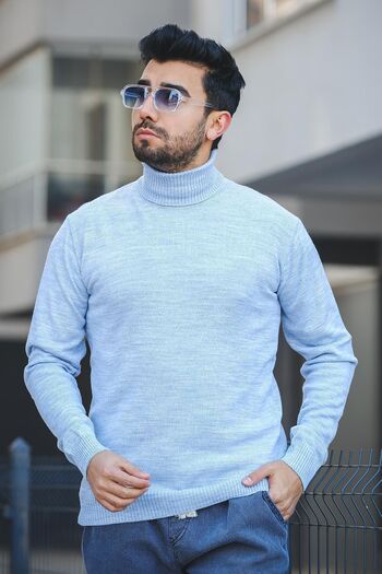 Oksit Ανδρικό πουλόβερ με λαιμόκοψη Seka 849 Cotton Slim Fit