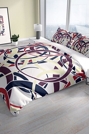 Cattleya Rings 3d Cotton Satin Double Duvet Cover Set