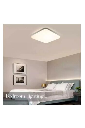 Viesteknoloji Kare Tavana Sıfır Led Plofenyer Avize Armatür Banyo Tuvalet Balkon Led Glop Armatürü Beyaz Işık
