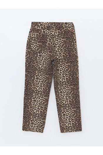 LC Waikiki LcwVision- Brown Leopard Print StandardFitWomen's Trousers