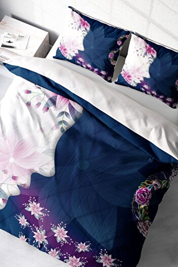 PerlaSera Design personalizat 3D - Set de lenjerie de pat dublu din satin de bumbac, Ziua Femeii II