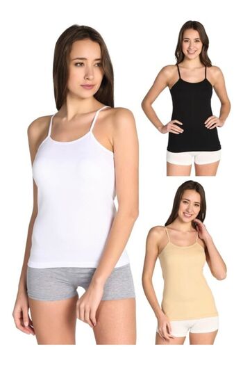 Tutku Multicolored Women's Rope Strap Ribbed 8 Pack Athlete (0135)