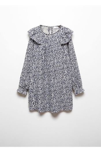 MANGO Kids Rochie Albastra Pentru Copii