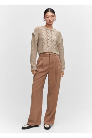 MANGO Woman Knit Detailed Knitwear Sweater
