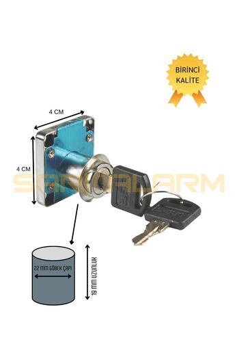 sarıalarm Lock Cabinet Drawer