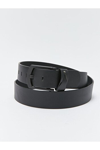 LC Waikiki LCW ACCESSORIES Чорний шкіряний чоловічий ремінь