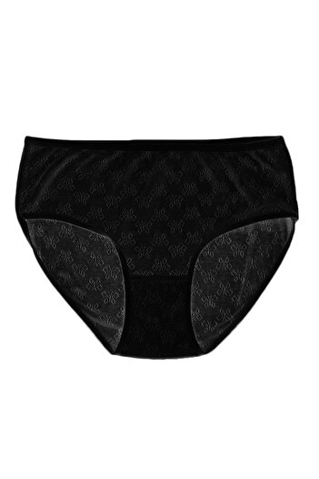 FSM1453 Women's Cotton Transfer Rib Bato High Waist Slip Panties -3001
