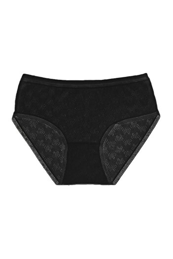 FSM1453 Women's Cotton Transfer Ribana Bato High Waist Lace Slip Panties -3003