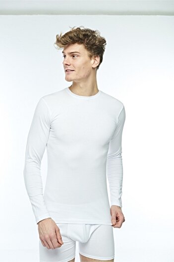 FSM1453 Men's Cotton Long Sleeve Lycra Top -1040
