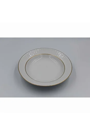 Güral Porselen 6-Piece Mother of Pearl 22 cm Deep Plate Matte Net