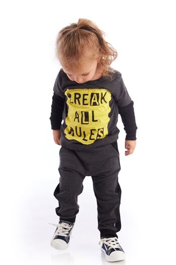 Colorinas Baby Back Comfortable Cut Combed Cotton Baby Boy Sweatpants