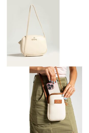 ESTUTE Pack of 2 Phone and Urban Bag Adjustable Crossbody Bag