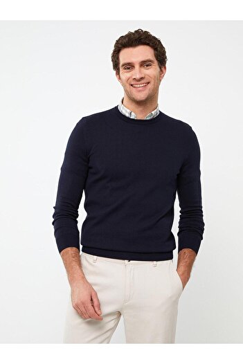 LC Waikiki Crew Neck Long Sleeve Men's Knitwear Sweater
