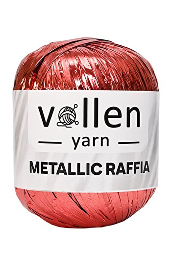 vollen yarn Premium Metallic Raffia, Σχοινί καπέλου, Σχοινί βραδινής τσάντας, Σχοινί πολυεστέρα, Ασημί Μεταλλικό Σχοινί, Χάλκινο