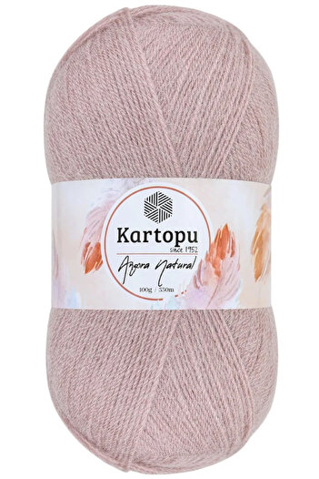 Kartopu Angora Natural Gül Kurusu K758 Ince Yeleklik Yünlü Ip 100gr