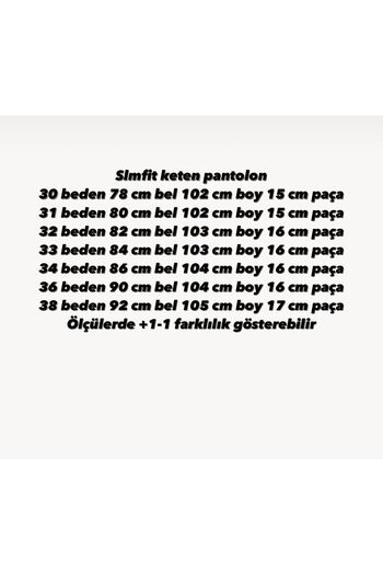 Bentner slmfit keten pantolon