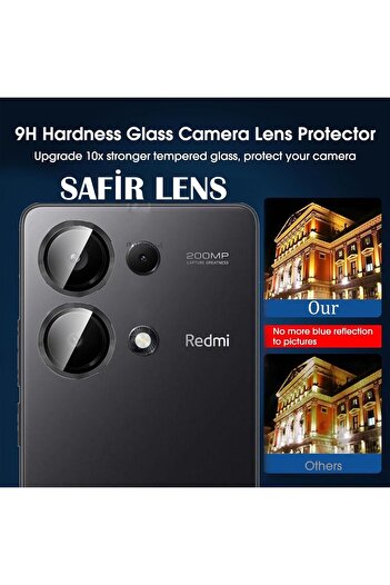 m.tk moveteck Xiaomi Redmi Note 13 Pro 4g Camera Protection Lens Protector Tempered Glass Sapphire Lens Glass - Zore