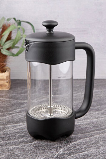 SİHİRLİ AYAKLAR French Press Bitki Çayı Demliği Siyah 350 ml