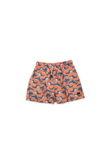 Kitti Boy's Swim Shorts with Dog Fish