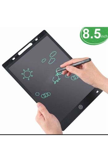 Canderel Dijital Kalemli Çizim Yazı Tahtası Not Yazma Eğitim Tableti Writing Tablet 8,5 Inç Siyah