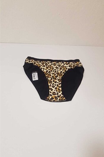 Tutku Kadın Leopar Arkası Düz Bikini 6'lı 740