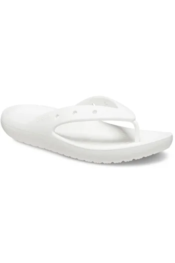 Crocs Papuci albi Classic Flip v2 - 209402 -100