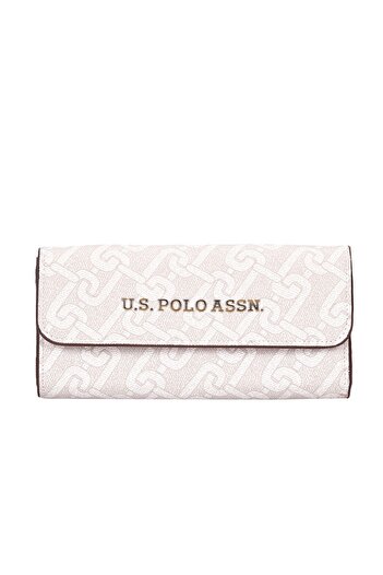 U.S. Polo Assn. Usc24433 Модель Біло-сіра жіноча сумочка-портфель