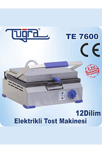 Tuğra Te-7600 12 Dilim Döküm Elektrikli Eko Tost Makinesi