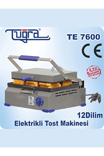 Tuğra Te-7600 12 Dilim Döküm Elektrikli Eko Tost Makinesi